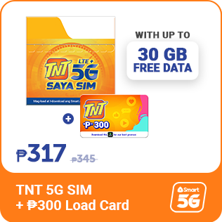 TNT 5G SIM + P300 Load Card Bundle
